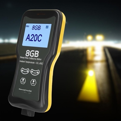 พื้นที่เก็บข้อมูล 8GB และซอฟต์แวร์ Retro Reflective Meter สำหรับอุณหภูมิแวดล้อม -5C- 50C