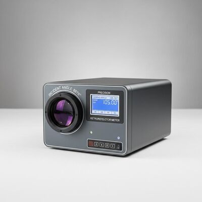 เครื่องวัดแสงสะท้อนกลับ มุมตกกระทบ 8876 องศา ปริมาตรโดยรวม 700 มม. X 135 มม. X 115 มม. และมุมมอง 105 องศา เครื่องมือวัดความแม่นยำ