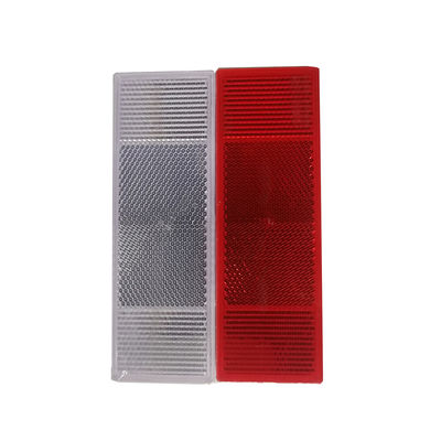 สติกเกอร์สะท้อนแสงรถยนต์ขนาด 15 ซม. × 5 ซม. สีแดงและสีขาวสำหรับรถบรรทุกพ่วง