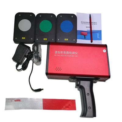 สัญญาณ Retroreflectometer ด้วยชาร์จ DC 8.4V ความผิดพลาด 3% ของการวัดการผลิต